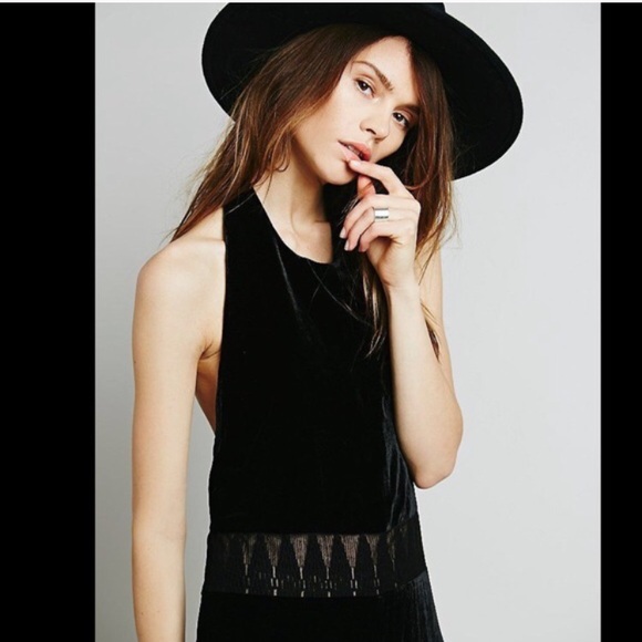 Free People velvet jumpsuit - Picture 4 of 8